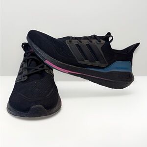 Adidas Ultraboost 21 Running Shoes Size 13 Carbon Black Teal Active Wear